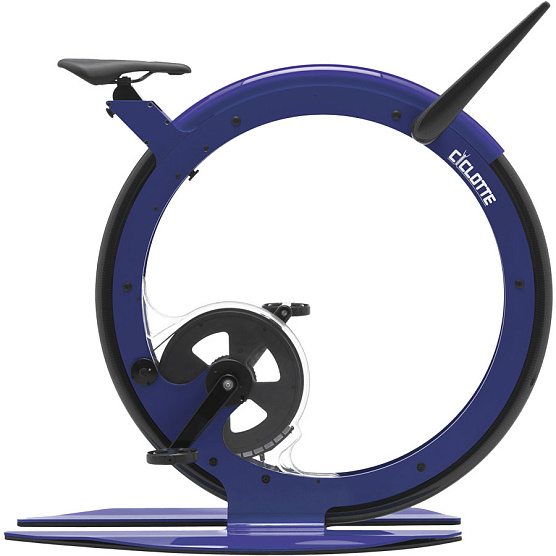 Велотренажер вертикальный Ciclotte Steel Pearl Night Blue синий