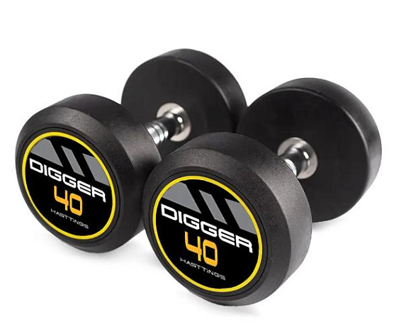 Hasttings HD51D2A-40-50 Комплект обрезиненных гантелей 5 пар от 40 до 50 кг 