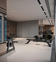 Мини-зал для фитнеса и пилатеса в Москва-Сити