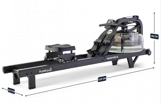 Гребной тренажер Fluid Rower Neon Pro XL фото12