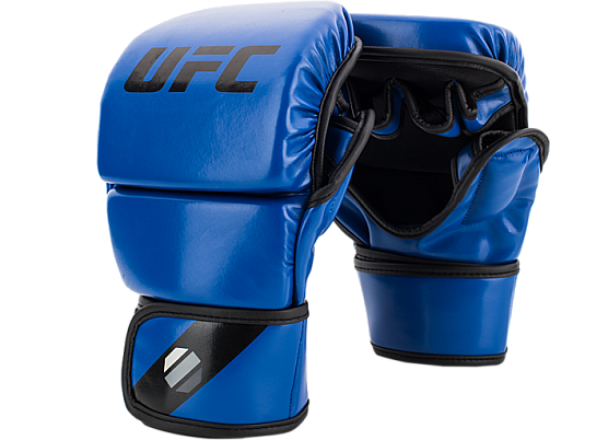 UFC Перчатки MMA для спарринга 8 унций синие S/M