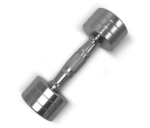 Гантель круглая хромированная Unix Fit PRO 7 кг / шт.