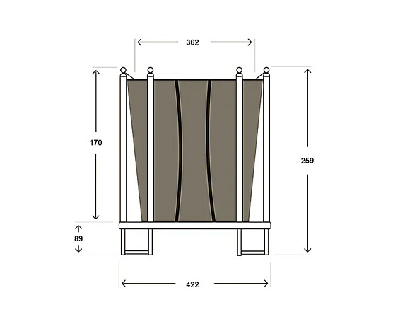 Батут Hasttings Classic Green (4,26 м) фото3