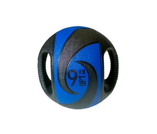 Купить Мяч тренировочный медицинбол с хватами Original FitTools 9 кг в Москве