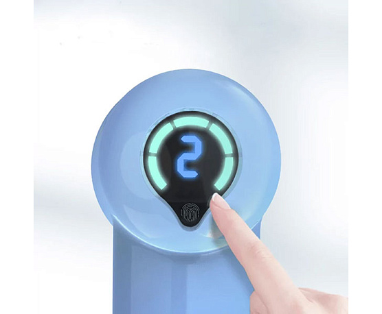 Перкуссионный массажер Fittop SuperHit Mini голубой фото4