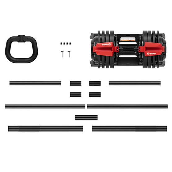 Набор регулируемый штанга+гантель+гиря Hyfit 24 кг фото3