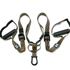 Купить Original FitTools Петли для функционального тренинга хаки SQUAD с дополнительным карабином в Москве