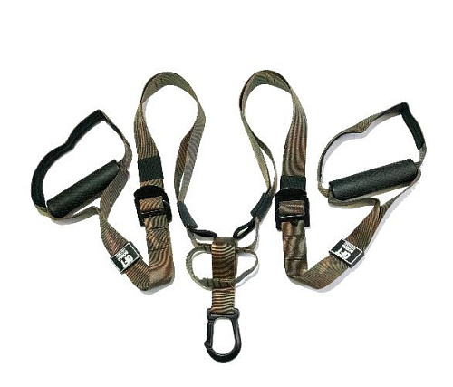 Петли для функционального тренинга хаки Original FitTools SQUAD с дополнительным карабином