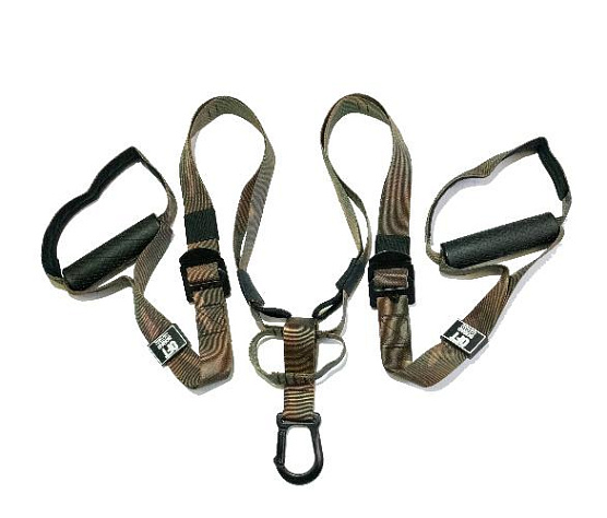 Петли для функционального тренинга хаки Original FitTools SQUAD с дополнительным карабином фото2