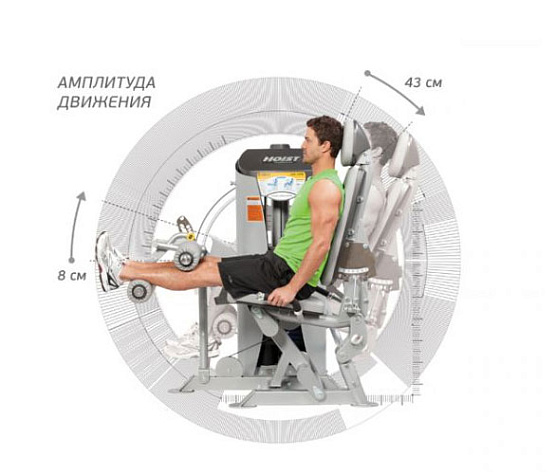 Сгибание ног сидя Hoist ROC-IT RS-1402 фото1