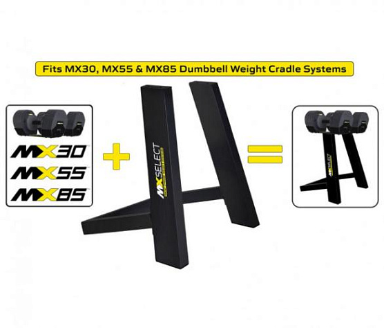 Гантели наборные MX Select MX-55 2 шт со стойкой фото3