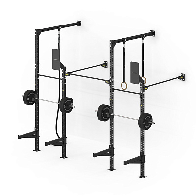 Настенная комбинированная рама Technogym Wall High–Low Rig One Bay Deep (две секции, высокая/низкая, глубокая) 