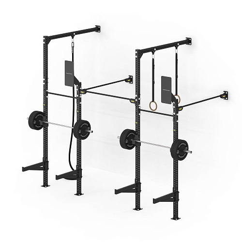 Настенная комбинированная рама Technogym Wall High–Low Rig One Bay Deep (две секции, высокая/низкая, глубокая) 