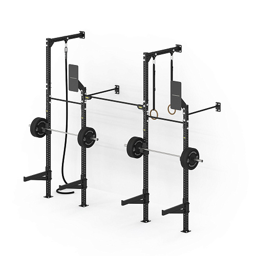 Настенная комбинированная рама Technogym Wall High–Low Rig Two Bay Compact  (две секции, высокая/низкая, компактная)