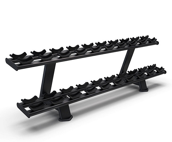 Стойка для гантелей Intenza SBR-07 (2-х ярусная, на 10 пар)