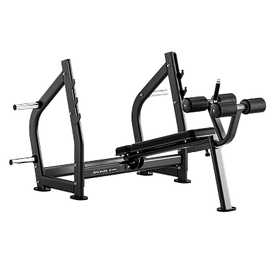 Скамья олимпийская для жима с отрицательным наклоном Bronze Gym RAVE RE57