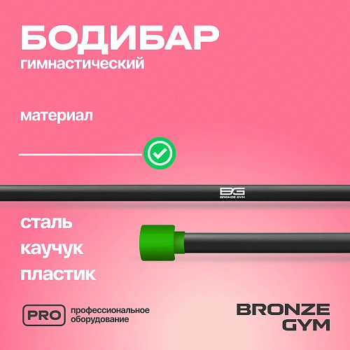 Гимнастическая палка бодибар Bronze Gym, 3 кг