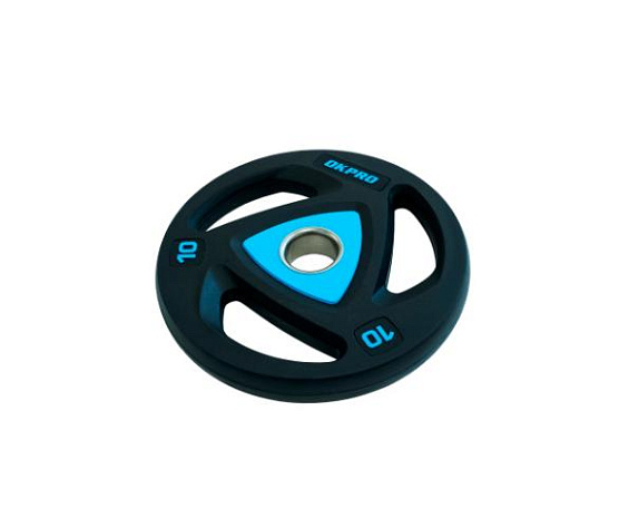 Диск олимпийский полиуретановый Original FitTools OKPRO 10 кг фото1