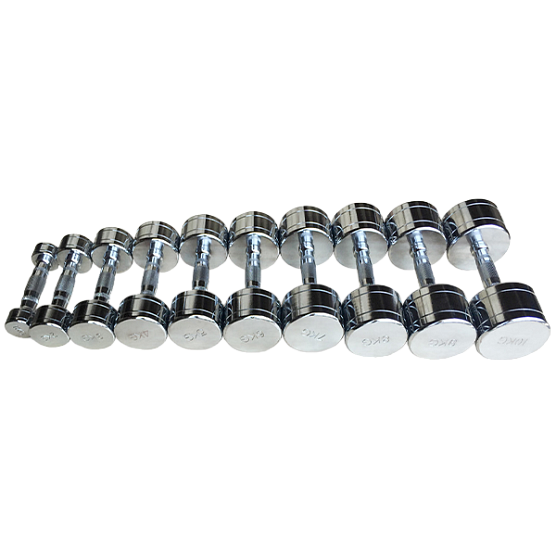 Набор хромированных гантелей Smith Fitness Excellence DB124 (пара) 1-10 кг