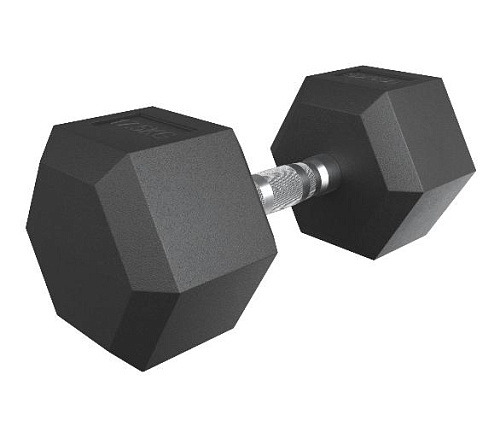 Гантель гексагональная обрезиненная Unix Fit 17,5 кг / шт.