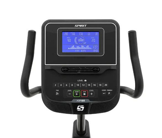 Велотренажер горизонтальный Spirit Fitness XBR25 черный фото9