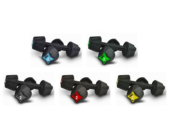 Набор гантелей уретановых Rockit Studio 1–10 кг (110 кг, 10 пар) фото1