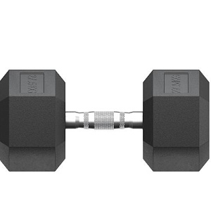 Купить Unix Fit Гантель гексагональная обрезиненная 30 кг / шт. в Москве