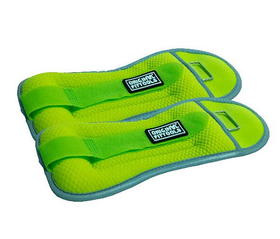 Утяжелители Original FitTools 2 кг ярко-зеленые (пара) фото1