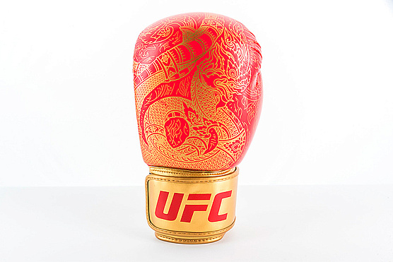 Перчатки для бокса UFC PRO Thai Naga 14 Oz красные фото2