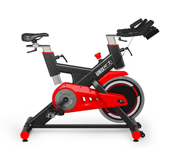Велотренажер спин-байк Unix Fit SB-500 черный фото2