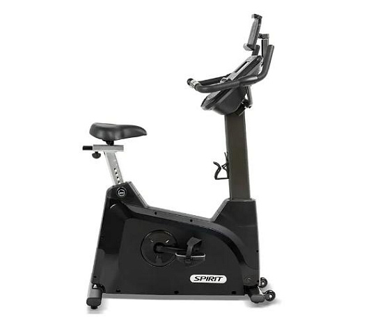 Велотренажер вертикальный Spirit Fitness XBU55 черный фото4