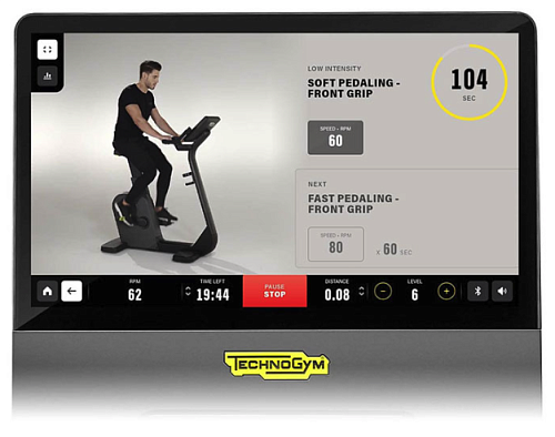 Эллиптический тренажер Technogym SYNCHRO AR LIVE 16 P 7000 METEOR BLACK ADJUSTABLE RAMP