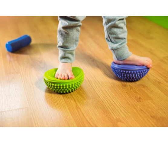 Полусфера массажно-балансировочная Original FitTools (набор 2 шт) зеленый фото4