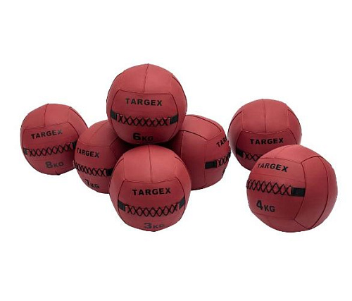 Мяч набивной Targex STRATA 9 кг красный