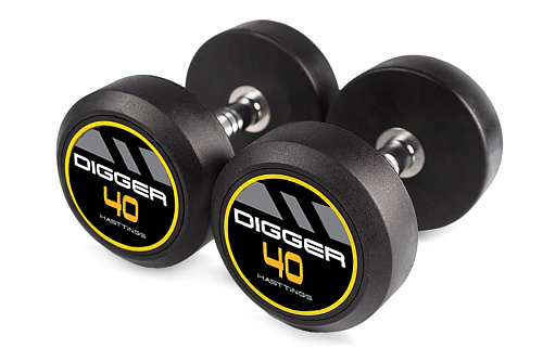 Комплект обрезиненных гантелей 5 пар от 37,5 до 47,5кг Hasttings Digger HD51D2A-37,5-47,5