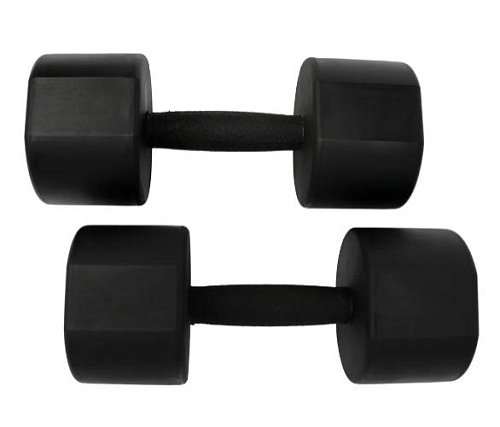 Набор термополиуретановых гантелей Bronze Gym 1–10 кг, 10 пар, шаг 1 кг