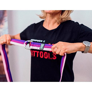 Купить Original FitTools Ремешок для йоги 182 см, трехцветный в Москве