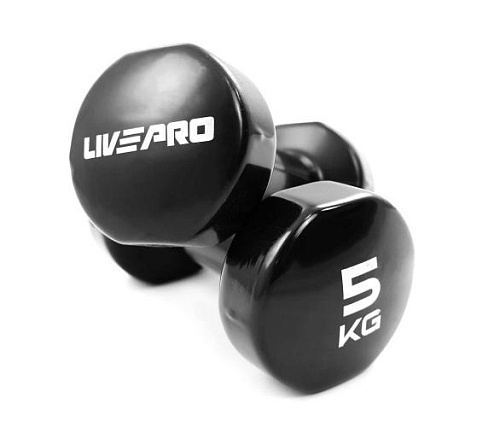 Гантели цветные Livepro LP8076-5 (пара)