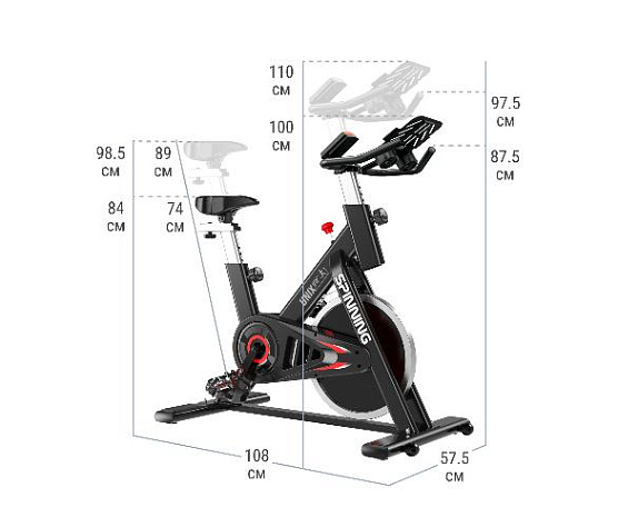 Велотренажер спин-байк Unix Fit SB-620 PRO фото6