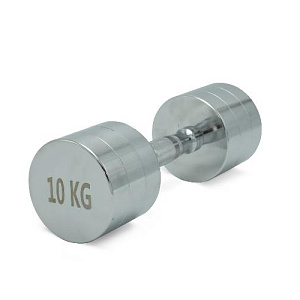 Купить Unix Fit PRO гантель круглая хромированная 10 кг / шт. в Москве