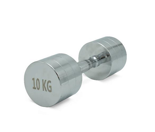 Гантель круглая хромированная Unix Fit PRO 10 кг / шт.