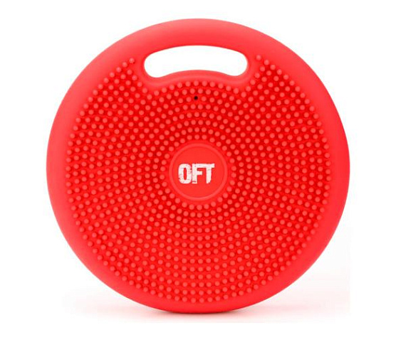 Подушка массажно-балансировочная с ручкой Original FitTools красная