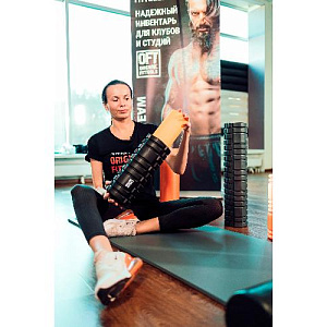 Купить Original FitTools Цилиндр массажный 33 x 14 см черный двойной в Москве