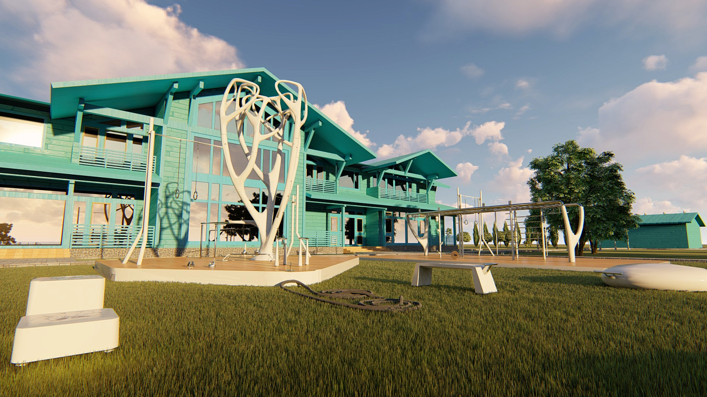 Уличная спортивная площадка (фитнес зона) LA DACHA