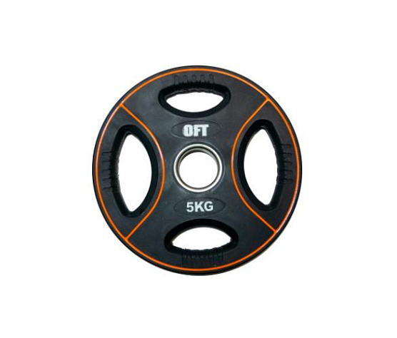Original FitTools Диск для штанги олимпийский полиуретановый 5 кг