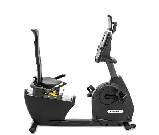 Велотренажер горизонтальный Spirit Fitness XBR55 черный фото2