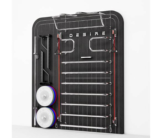 Шведская стенка Desire REGATTA BLACK RACK Многофункциональный комплекс с элементами отделки частных яхт и местом для хранения инвентаря