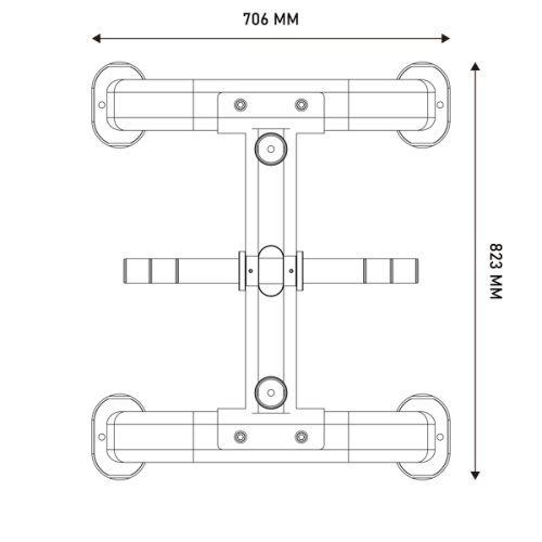 Стойка для дисков и грифов Hasttings Digger OPT66