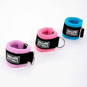 Купить Original FitTools Ремень для тренировки мышц рук регулируемый фиолетовый (D-кольцо) в Москве