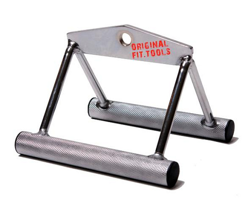 Купить Рукоятка для тяги к животу (узкий параллельный хват) Original FitTools облегченная в Москве
